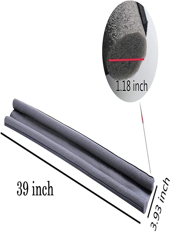 NEYU Waterproof-Soundproof Door Seal, Door Stopper, Door Closer, Reduce Noise Energy Saving Weather Stripping, Draft Stopper 39-inch Under Adjustable Door Draft Blocker Insulator Isolation The Light and Smell, Washable, Door Bottom Sealing Strip, Door Guard (Brown) - Image 2